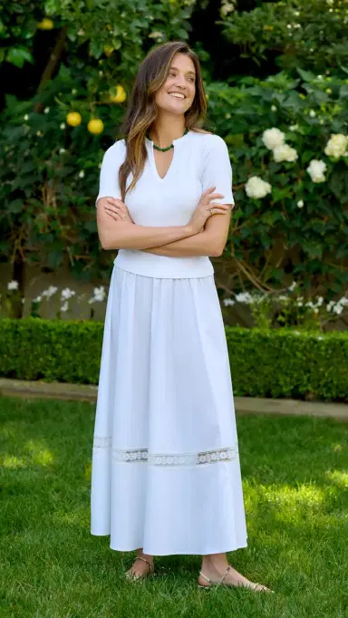 LE BOP x Mally K. Goldman Carey Skirt White M | Thumbnail 6