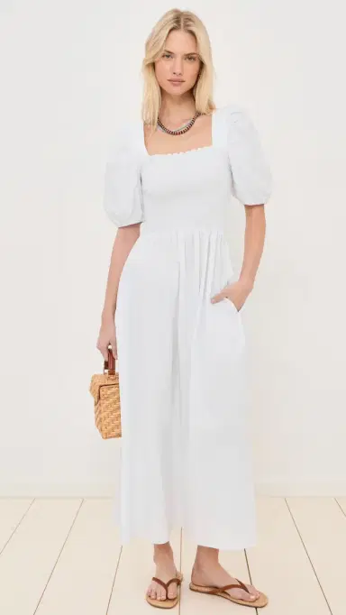 LE BOP x Mally K. Goldman Bristol Midi Dress White | Thumbnail 5 LE BOP x Mally K. Goldman Bristol Midi Dress White | Thumbnail 5