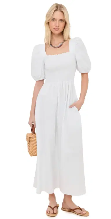 LE BOP x Mally K. Goldman Bristol Midi Dress White | Thumbnail 1 LE BOP x Mally K. Goldman Bristol Midi Dress White | Thumbnail 1