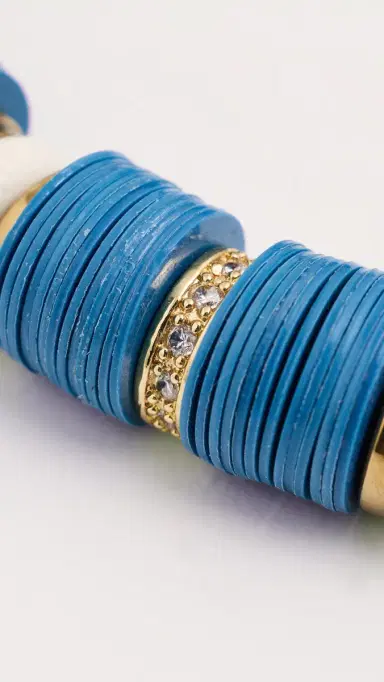HIJAS DE PUKA Jaipur Blue Maria Necklace Sea Blue One Size | Thumbnail 4 HIJAS DE PUKA Jaipur Blue Maria Necklace Sea Blue One Size | Thumbnail 4
