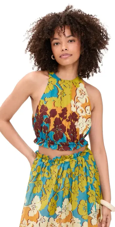 ALÉMAIS Splice Crop Top Multi | Thumbnail 1