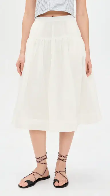 Alex Mill Josephine Skirt In Ramie Off White | Thumbnail 2 Alex Mill Josephine Skirt In Ramie Off White | Thumbnail 2