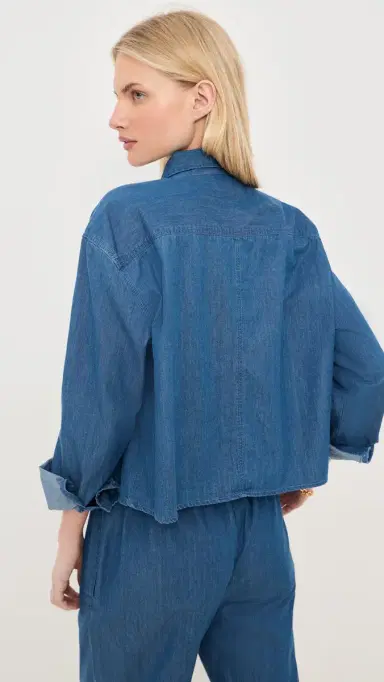 LE BOP x ally K. Goldman ontana Button Down Indigo | Thumbnail 3 LE BOP x ally K. Goldman ontana Button Down Indigo | Thumbnail 3