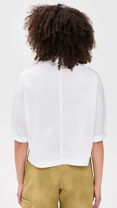 James Perse Poplin Cotton Shirt White 2 | Thumbnail 3 James Perse Poplin Cotton Shirt White 2 | Thumbnail 3