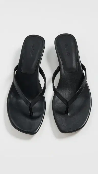 Madewell The Chiara Kitten Heel Leather Sandals True Black | Thumbnail 5