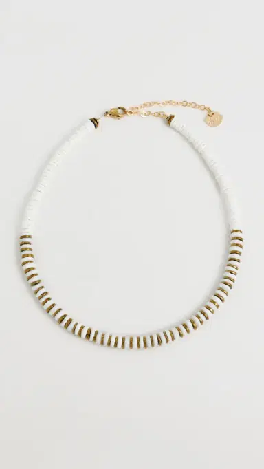 Hijas de Puka Bianca Hematite Necklace White One Size | Thumbnail 2