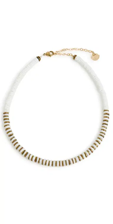 Hijas de Puka Bianca Hematite Necklace White One Size | Thumbnail 1