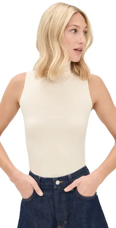 Commando Prima Ballet Sleeveless Mock Neck Thong Bodysuit | Thumbnail 1 Commando Prima Ballet Sleeveless Mock Neck Thong Bodysuit | Thumbnail 1