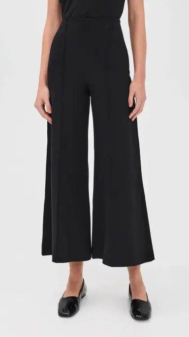 Ripley Rader Ponte Knit Cropped Wide Leg Pant Black | Thumbnail 2 Ripley Rader Ponte Knit Cropped Wide Leg Pant Black | Thumbnail 2