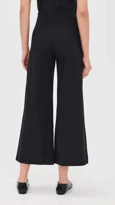 Ripley Rader Ponte Knit Cropped Wide Leg Pant Black | Thumbnail 3 Ripley Rader Ponte Knit Cropped Wide Leg Pant Black | Thumbnail 3