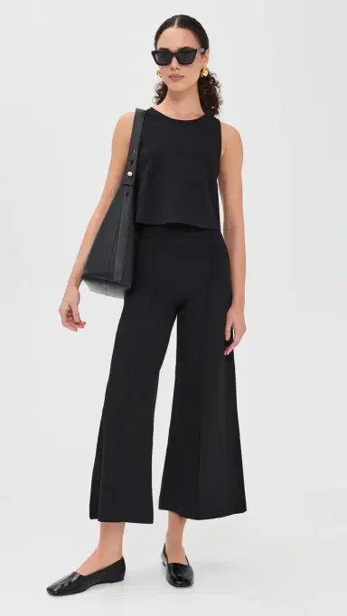 Ripley Rader Ponte Knit Cropped Wide Leg Pant Black | Thumbnail 5 Ripley Rader Ponte Knit Cropped Wide Leg Pant Black | Thumbnail 5