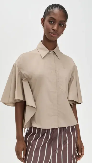 MEIMEIJ Boxy Flared Short Sleeve Shirt Corda 40 | Thumbnail 2