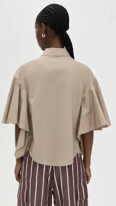 MEIMEIJ Boxy Flared Short Sleeve Shirt Corda 40 | Thumbnail 3