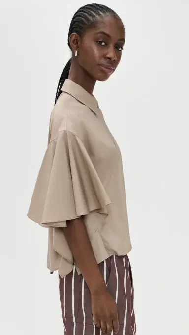 MEIMEIJ Boxy Flared Short Sleeve Shirt Corda 40 | Thumbnail 4