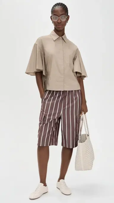 MEIMEIJ Boxy Flared Short Sleeve Shirt Corda 40 | Thumbnail 5