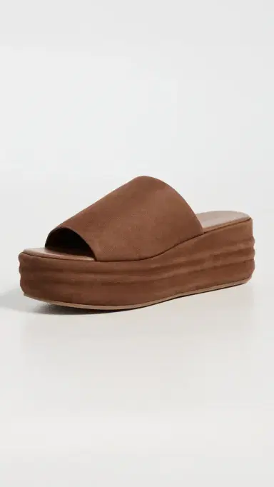 Free People Harbor Flatform Slides Tan | Thumbnail 2
