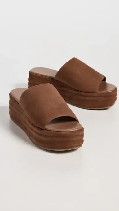 Free People Harbor Flatform Slides Tan | Thumbnail 5
