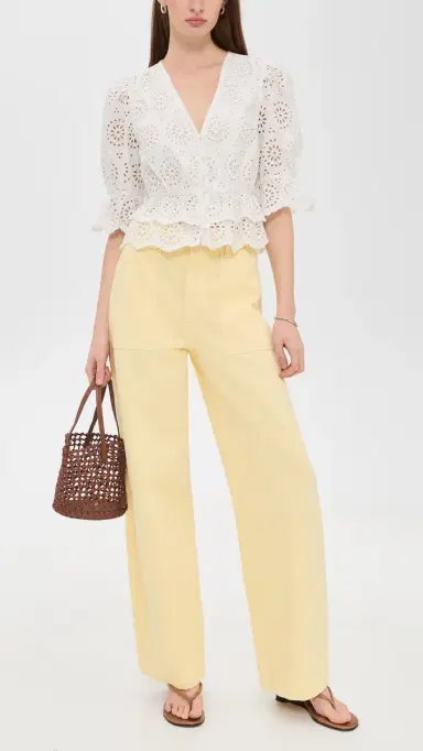 Frame The Bow Cargo Pants Lemon 27 | Thumbnail 5 Frame The Bow Cargo Pants Lemon 27 | Thumbnail 5
