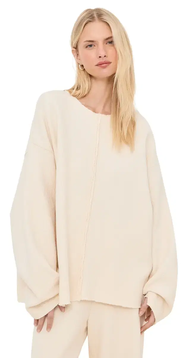 LE BOP x Mally K. Goldman Colony Oversized Pullover Natural