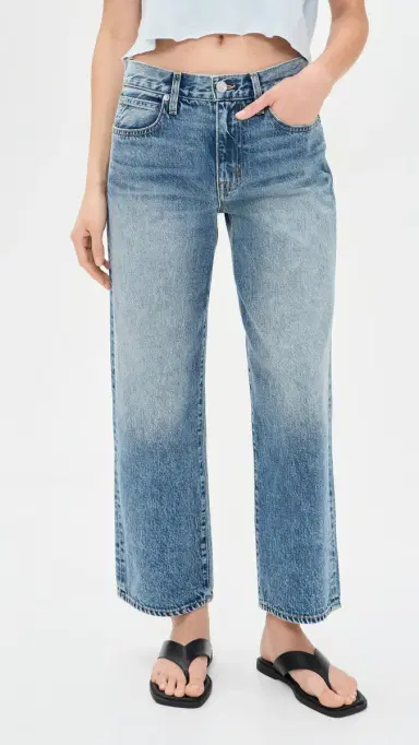 SLVRLAKE Hunter Relaxed Boyfriend Jeans Read My Mind | Thumbnail 2