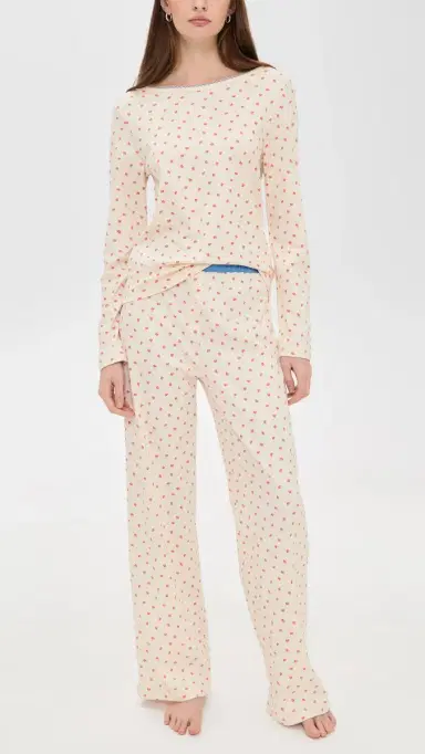 Cozyland by Morgan Lane Ellie Pajama Set weet Poppies | Thumbnail 2 Cozyland by Morgan Lane Ellie Pajama Set weet Poppies | Thumbnail 2