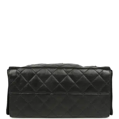 Chanel Chanel Small 25 Hobo Bag Black Shiny Aged Crumpled Calfskin Silver Hardware | Thumbnail 6 Chanel Chanel Small 25 Hobo Bag Black Shiny Aged Crumpled Calfskin Silver Hardware | Thumbnail 6