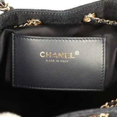 Chanel Chanel Small 25 Hobo Bag Dark Blue Denim Light Gold Hardware | Thumbnail 9