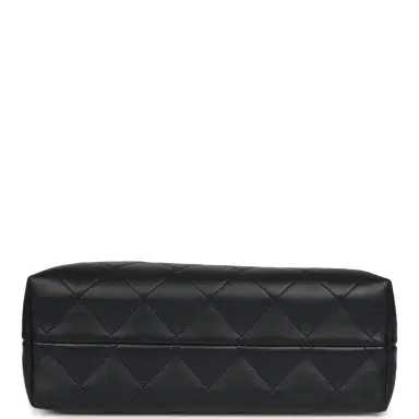 Chanel Chanel Small Coco Base Hobo Bag Blue Denim Tweed and Navy Blue Shiny Lambskin Gold Hardware | Thumbnail 6 Chanel Chanel Small Coco Base Hobo Bag Blue Denim Tweed and Navy Blue Shiny Lambskin Gold Hardware | Thumbnail 6