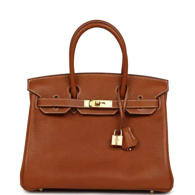 hermes Hermes Birkin 30 Fauve Barenia Faubourg Gold Hardware