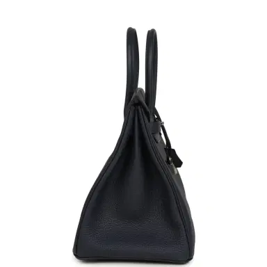 HERMÈS Hermes Birkin 35 Bleu Nuit Togo Palladium Hardware | Thumbnail 3