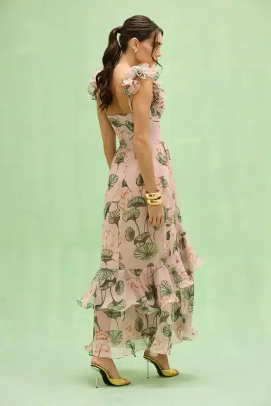 PatBo LOTUS CORSET MAXI DRESS | Thumbnail 3