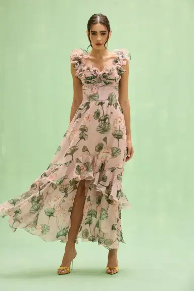 PatBo LOTUS CORSET MAXI DRESS | Thumbnail 1