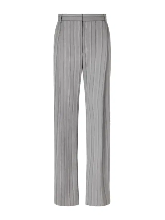 Striped Low-rise Wool Straight-leg Pants