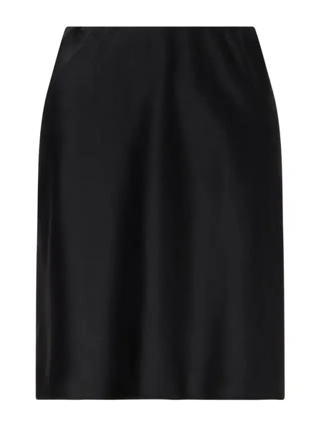 Barb Satin Midi Skirt