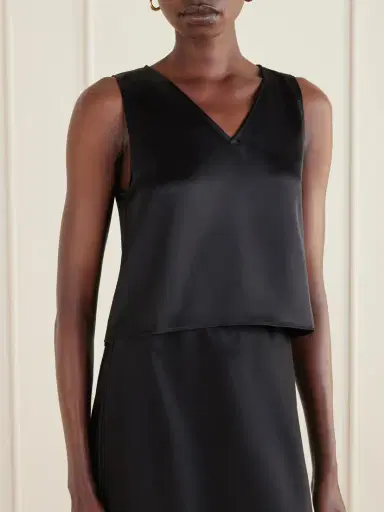 LESET Barb Satin Tank Top | Thumbnail 3 LESET Barb Satin Tank Top | Thumbnail 3