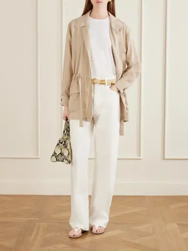 LESET Kim Drawstring Tencel™ Lyocell Jacket | Thumbnail 2 LESET Kim Drawstring Tencel™ Lyocell Jacket | Thumbnail 2