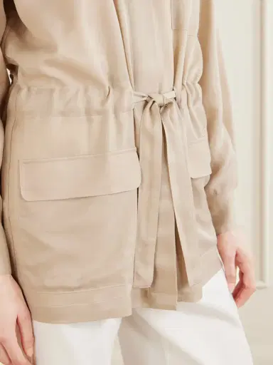 LESET Kim Drawstring Tencel™ Lyocell Jacket | Thumbnail 5 LESET Kim Drawstring Tencel™ Lyocell Jacket | Thumbnail 5