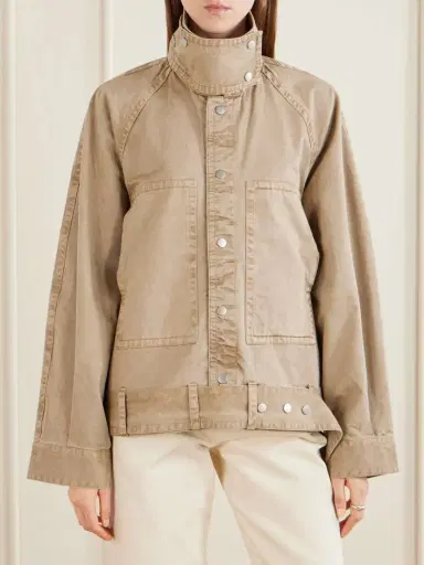 Co Belted tton-gabardine Jacket | Thumbnail 3 Co Belted tton-gabardine Jacket | Thumbnail 3