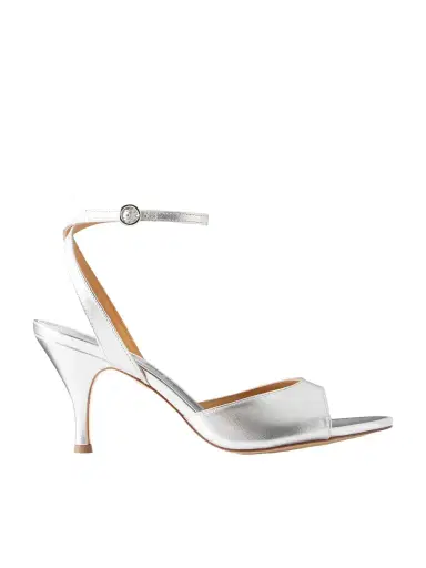aeyde Jada 75 Metallic Leather Sandals | Thumbnail 1 aeyde Jada 75 Metallic Leather Sandals | Thumbnail 1