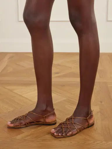 aeyde Anisa Leather Flat Sandals | Thumbnail 2 aeyde Anisa Leather Flat Sandals | Thumbnail 2