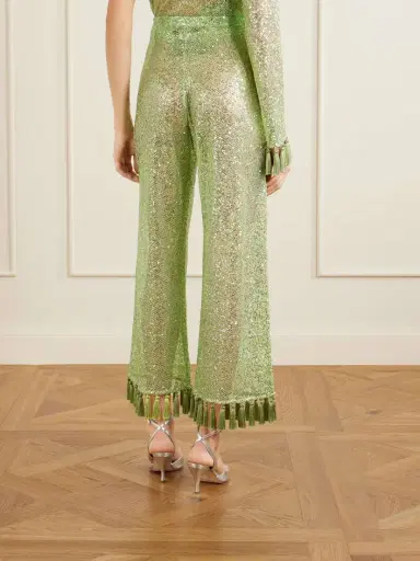 Taller Marmo Sequined Fringed Flared Pants | Thumbnail 4 Taller Marmo Sequined Fringed Flared Pants | Thumbnail 4