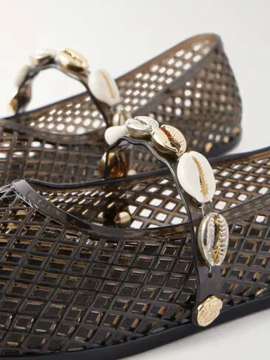 Ancient Greek Sandals Iro Shell-embellished Rubber Flats | Thumbnail 5 Ancient Greek Sandals Iro Shell-embellished Rubber Flats | Thumbnail 5
