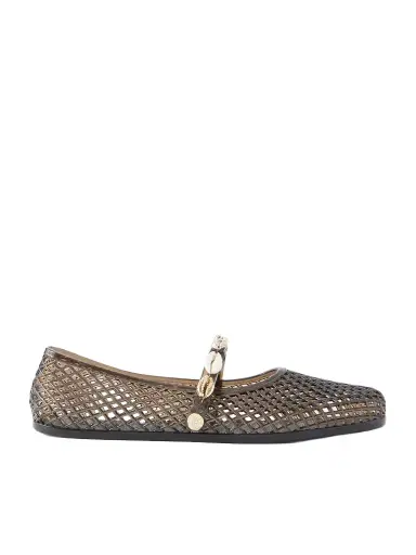 Ancient Greek Sandals Iro Shell-embellished Rubber Flats | Thumbnail 1 Ancient Greek Sandals Iro Shell-embellished Rubber Flats | Thumbnail 1