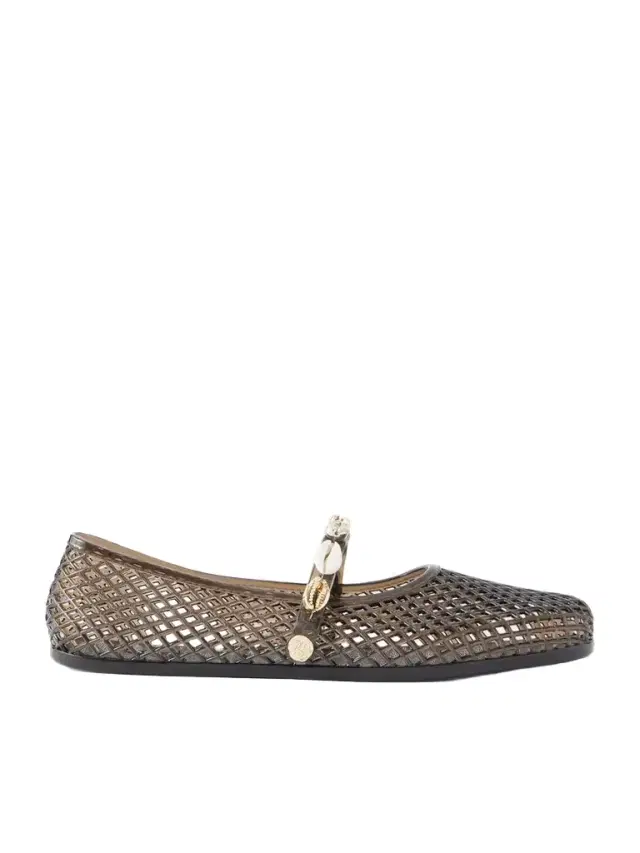 Ancient Greek Sandals Iro Shell-embellished Rubber Flats