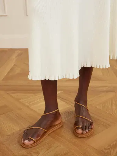 Ancient Greek Sandals Kansiz Leather Sandals | Thumbnail 2
