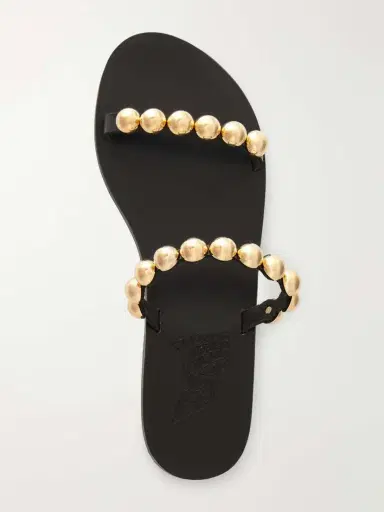 Ancient Greek Sandals Lambri Studded Leather Flats | Thumbnail 6