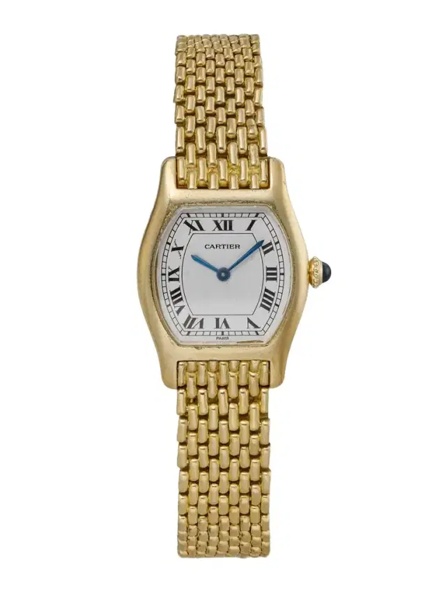 + Cartier Vintage 1980s Tortue 18-karat Gold Watch, Ref. 9606 (6.3'' Wrist)