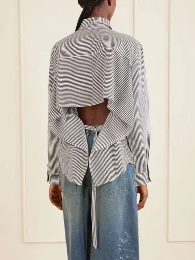 AGOLDE Theo Striped Poplin Shirt | Thumbnail 4 AGOLDE Theo Striped Poplin Shirt | Thumbnail 4