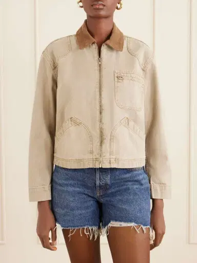 SLVRLAKE Harley Corduroy-trimmed Cotton-canvas Jacket | Thumbnail 3