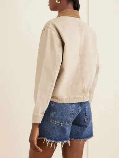 SLVRLAKE Harley Corduroy-trimmed Cotton-canvas Jacket | Thumbnail 4